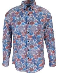 lords of harlech - Morris Coral Garden Shirt - Lyst