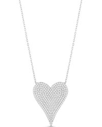SHYMI - Large Pave Heart - Lyst