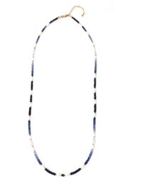 Shar Oke - Sapphire & Freshwater Pearls Necklace - Lyst