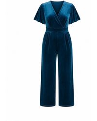 Yumi' - Jumpsuit With Angel Sleeves - Lyst