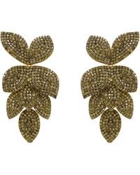 LÁTELITA London - Petal Cascading Flower Earrings Peridot Cz - Lyst