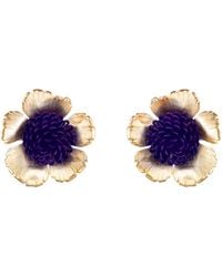 Pats Jewelry - Floral Pompom Earrings - Lyst