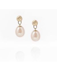 Gabriella Alicia - Pearl Drop Detachable Earrings - Lyst