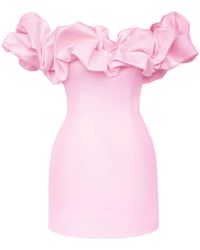 POST MERIDIEM - Light Meringue Mini Dress - Lyst