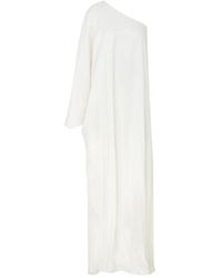 NAZLI CEREN - Venus One-Shoulder Satin Maxi Dress - Lyst