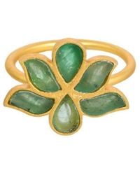 Opium Jewels - Water Lotus Ring - Lyst