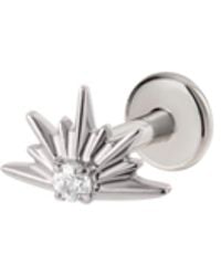 Vanhi - Sunburst Threadless Flat Back Titanium Cartilage Stud - Lyst