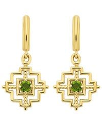 Zoe & Morgan - Centred Earrings Chrome Diopside - Lyst