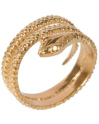 Mirabelle Snake Wrapped Ring - Metallic