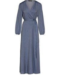 Conquista - Faux Wrap Maxi Dress With Side Slits - Lyst