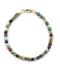 Shar Oke - Neutrals Chrysocolla Cube Bracelet - Lyst