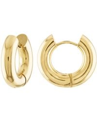 Olivia Le - Petra Golden Mini Huggies - Lyst