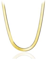 Ep Designs - Lera Herringbone Chain Necklace - Lyst