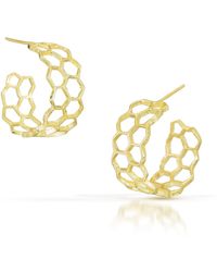 Seth Michael Studio - Honeycomb Hoop Earrings - Lyst