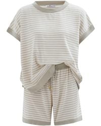 Peraluna - Vera Knitted Blouse & Shorts Matching Set - Lyst