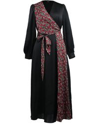 Smart and Joy - Bi-Material Asymetric Long Dress - Lyst