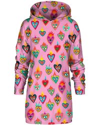 Aloha From Deer - Mexican Hearts Oversize Hoodie Dress - Lyst
