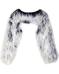 Shaded the Label - Lamorna & Mongolian Shearling Multiway Micro Jacket - Lyst