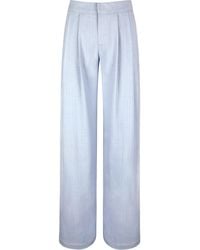 Miss Circle New York - Reva Sky Pinstripe Single Pleat Pants - Lyst