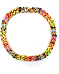 Persia Dona Jewelry - Colorful Cuban Chain Choker Necklace - Lyst