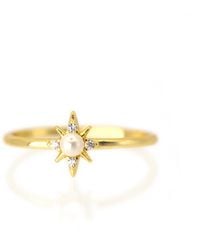 VicStoneNYC Fine Jewelry - Northern Star Pearl And Diamond Ring - Lyst