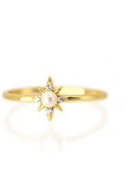 VicStoneNYC Fine Jewelry - Northern Star Pearl And Diamond Ring - Lyst