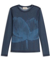 Thinking Mu - Tere's Sheer Lotus Top - Lyst