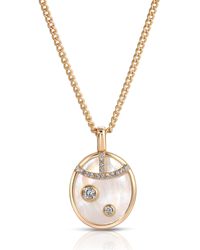 Leeada Jewelry - Fortuna Pendant Necklace Pearl - Lyst