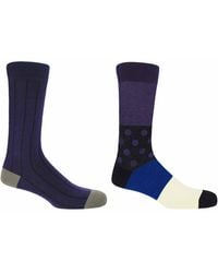 Peper Harow - Made in England - Pin Stripe & Mayfair Socks - Lyst