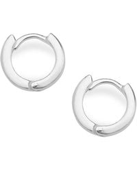 Nellou Jewellery - Nell Huggie Earrings Sterling Small - Lyst