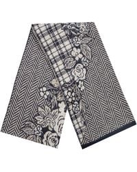 Mohair&Angora - Mohair Shawl Floral Art Dark - Lyst