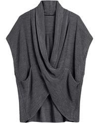 Nocturne - Draped Wrap Blouse - Lyst
