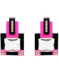 Gissa Bicalho - Handmade Acrylic Earring M Deco Rectangular Cut Stone - Lyst