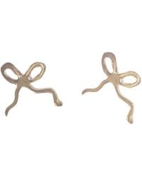 Lily Flo Jewellery - Little Bow Sterling Stud Earrings - Lyst