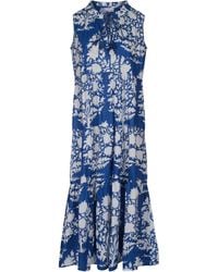 La Mandarine - Summer Maxi Dress With Pockets. Beach Dress, & Ikat Cotton Paloma - Lyst