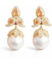 Ninemoo - Iris Pearl Drop Earrings - Lyst