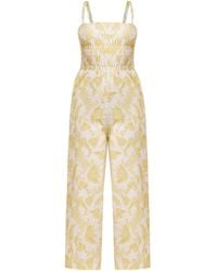 Known Supply - Smocked Jumpsuit - Lyst