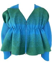 Arto. - Flower Flared Knitted Cardigan Coat - Lyst