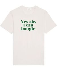 Fanclub - Neutrals Yes Sir I Can Boogie Oversized Retro Slogan T-Shirt - Lyst