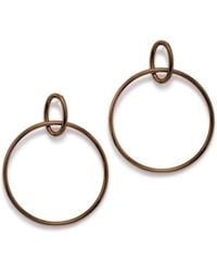 Jaredjamin - Everly Antique Dangle Hoop Post Earrings - Lyst
