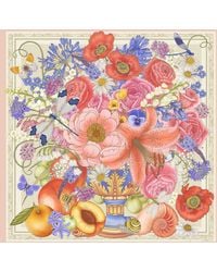 Emily Carter - Neutrals The Summer Still Life Scarf - Lyst