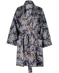 Oh!Zuza - Neutrals Silk Robe - Lyst