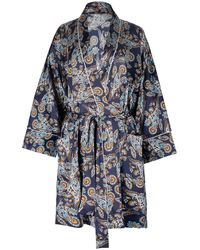 Oh!Zuza - Neutrals Silk Robe - Lyst