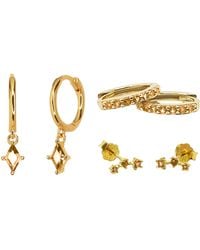 Sophelia - Citrine November Birthstone Earrings Gift Set For Her - Lyst