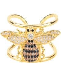 LÁTELITA London - Honey Bee Cocktail Ring Adjustable Gold - Lyst