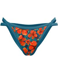 Blackbough Swim - Minna Split Side-Strap Tease Bottoms Paradise Blooms - Lyst