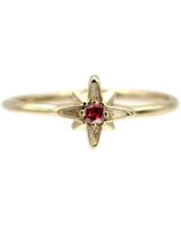 VicStoneNYC Fine Jewelry - Natural Garnet January Birth Stone North Star Ring - Lyst