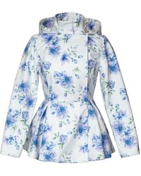 RainSisters - Jacket With Detachable Hood And Flower Print Whisper - Lyst
