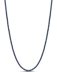 SHYMI - Classic Sapphire Two Mm Tennis Necklace - Lyst