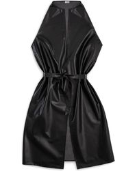 Victoria Slavinskaia - Leather Halterneck Dress - Lyst